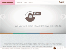 Tablet Screenshot of girlillamarketing.com